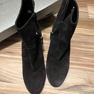 Black Prada suede boots